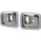 OER 1968-69 Camaro, Door Grab Handle Bezels, with Deluxe Interior, Molded Door Panels K207