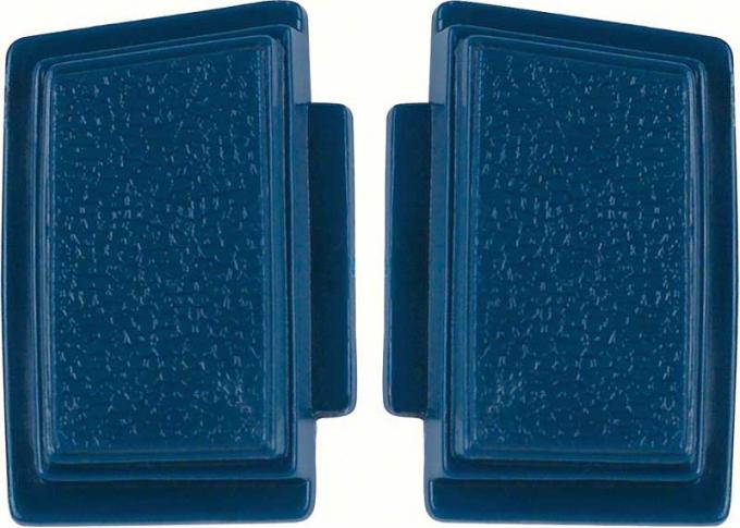 OER 1969-70 Standard Steering Wheel Horn Buttons Dark Blue (pair) K213DB