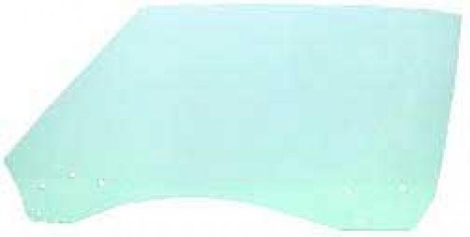 1990-92 Camaro, Firebird, Front Door Window Glass, Light Green Tint, LH Driver Side