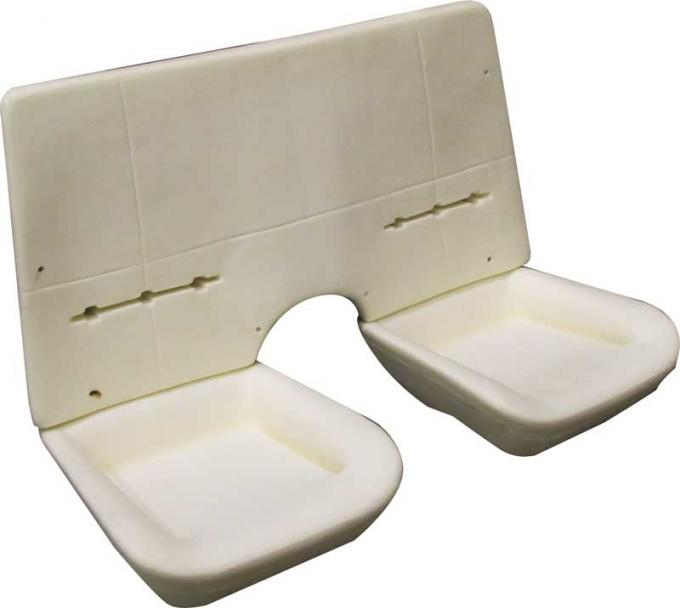 1982-92 Camaro, Firebird, Solid Back Rest Rear Seat Foam, with Wire for Folding Rear Backrest, Made in the USA