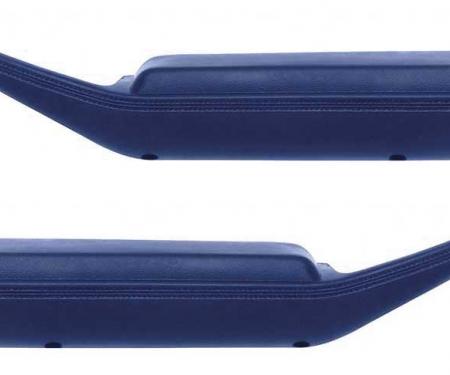 OER 1974-81 Camaro / Firebird Arm Rest Pad / Door Pull Handles - Dark Blue - Pair K74112