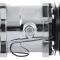 Sanden 508 Style A/C Compressor w/ 2-Groove V-Belt Clutch Pulley, Chrome Finish, SD508/SD5H14
