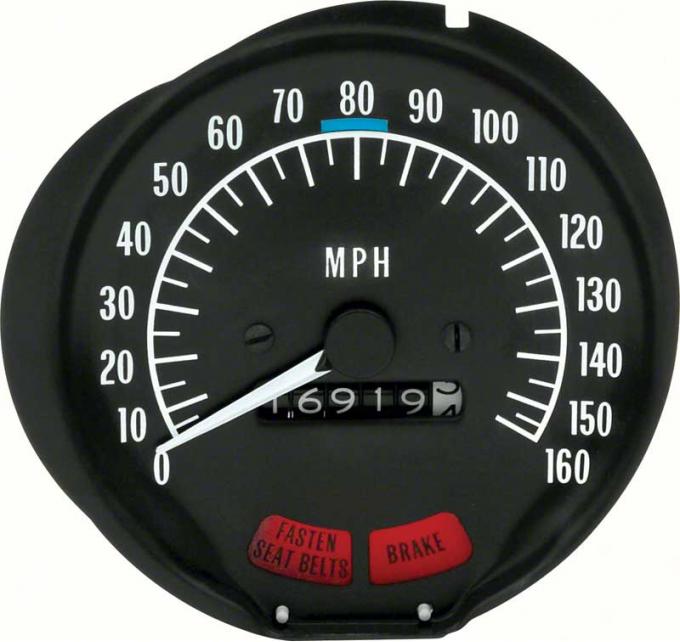 OER 1970-74 Firebird 160 Mph Speedometer With Seat Belt Warning 6497947