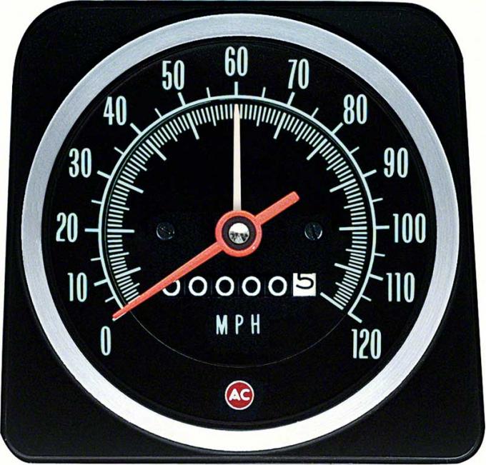 OER 1969 Camaro with Speed Warning Standard 120MPH Speedometer 6482888