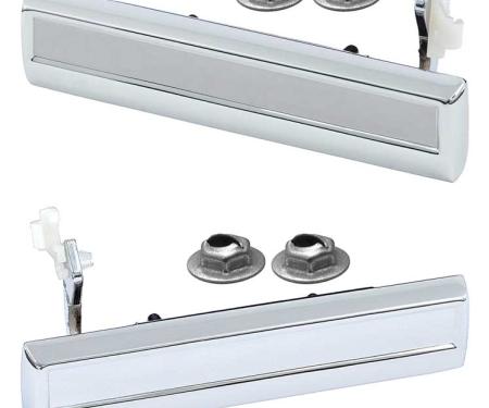 OER 1982-94 Buick, Cadillac, Chevy, Pontiac, Olds, Outer Door Handles, Chrome, Pair, with Hardware *881403