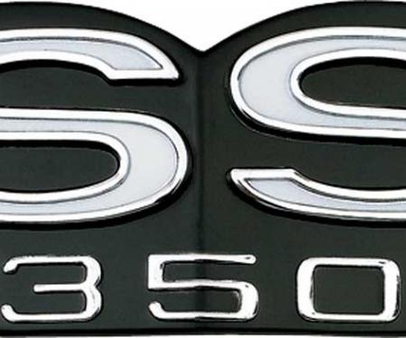 OER 1967 "SS 350" Grill Emblem with Backing Plate 3916610