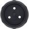 1982-92 Pontiac Firebird, Wheel Center Cap, Gloss Black, with Metal Retaining Clips, w/o Logo, Set of 4