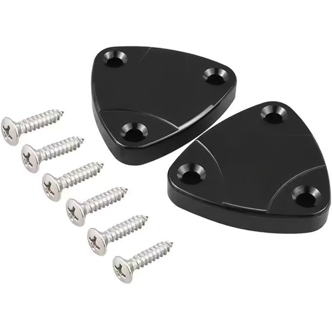 1970-02 GM F-Body, Sun Visor Delete Plate - Black Anodized Finish