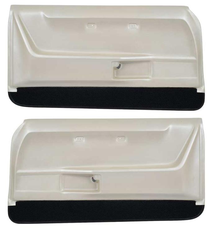 OER 1968 Firebird Molded Door Panels, Deluxe Interior, Pearl Parchment, Pair F62825