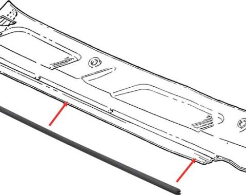 1967-69 Camaro, Firebird, Hood To Cowl Seal Weatherstrip