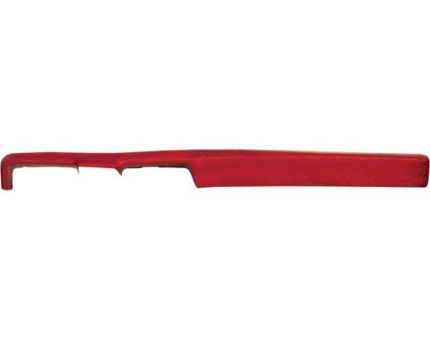 OER 1969 Camaro, Dash Pad, Urethane Reproduction, Without AC, Red 3950039
