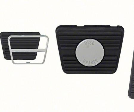 OER 1967-68 Camaro / Firebird Pedal Pad Kit - Disc Brakes - Manual Trans - 8 piece *R5007