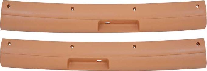 OER 1978-81 Camaro, Firebird, T-Top Latch Moldings, Camel Tan, Pair 153031