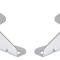 OER 1964-72 Chevelle, 1967-69 Camaro, 1968-74 Nova, Power Brake Booster Brackets, For Boosters With 3-3/8" Square Bolt Pattern, Chrome 153649B