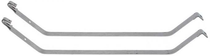 OER 1973-75 Nova, 1974-75 Camaro / Firebird Stainless Steel Fuel Tank Mounting Straps, Pair FT1102B