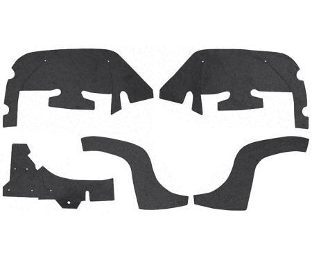1967-69 Pontiac Firebird, Fender Splash Apron Set, with Staples