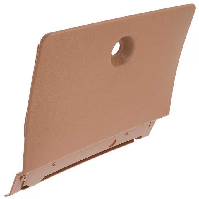 OER 1970-81 Firebird, Trans Am, Glove Box Door Cover, w/o AC, Plastic Cover Only, w/o Steel Door, Camel Tan F10065