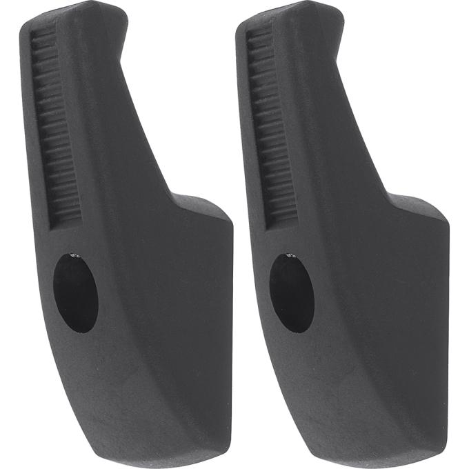 OER 1967-1991 GM, Rear Coat Hooks, Louvered Style, Black, with Screws, Pair C442