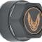 1982-92 Firebird Trans Am, WS6 Wheel Center Cap Set, Black with Gold Emblem, Metal Retaining Clips, Set of 4
