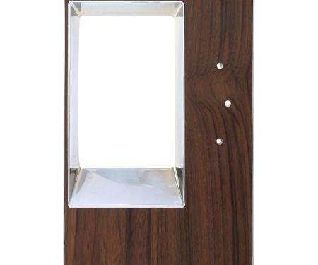 OER 1968 Camaro, Console Shift Plate, with Walnut Woodgrain, 4 Speed, Manual Trans 3921800