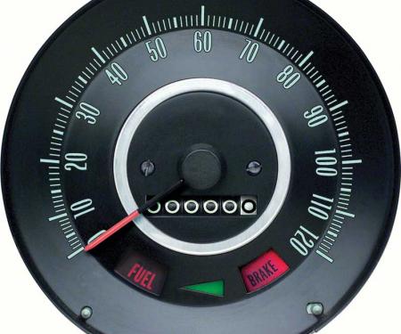 1967 Camaro, Firebird, In Dash Speedometer 120MPH, without Speed Warning Option