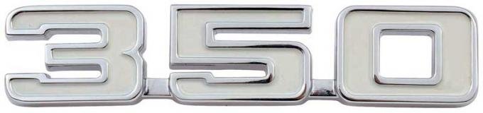 OER 1969 Camaro, "350" Front Fender Emblem, RH or LH , Each 3953627