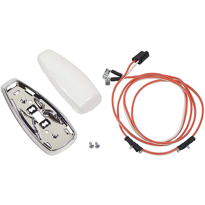 OER 1967-69 Camaro, 1967-68 Firebird, Dome Lens and Base Kit, with Wiring Harness *R356A