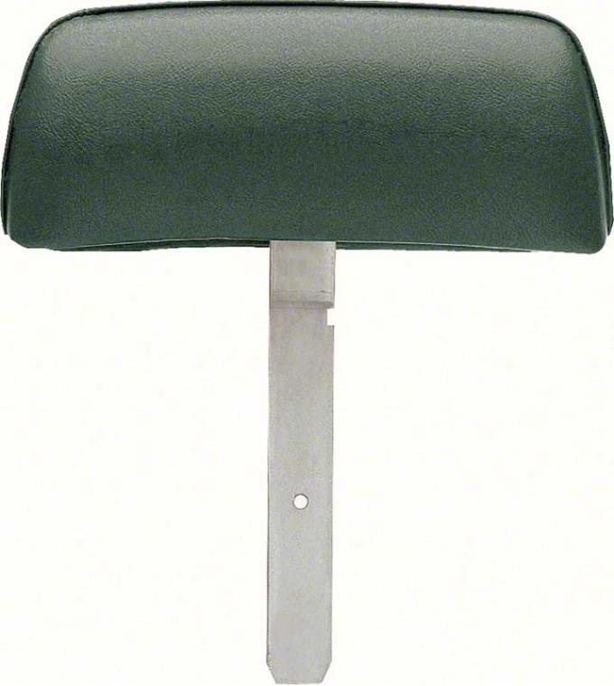 OER 1969 Camaro / Firebird Dark Green Headrest Assemblies with Curved Bar Bar K31013C