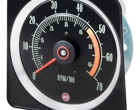 OER 1969 Camaro Tachometer, SS-350 , 5000 Red Line , 5" x 7", GM Licensed 6469381