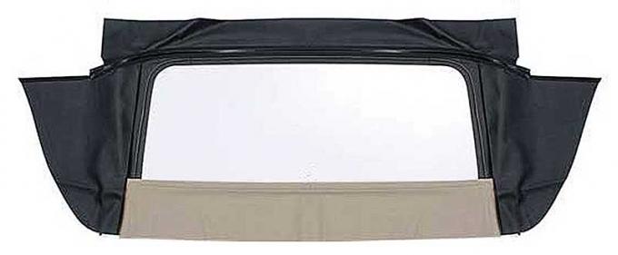 1967-69 Camaro, Firebird Convertible, Plastic Window Assembly, Zipper Style, Pinpoint Grain Vinyl, Beige