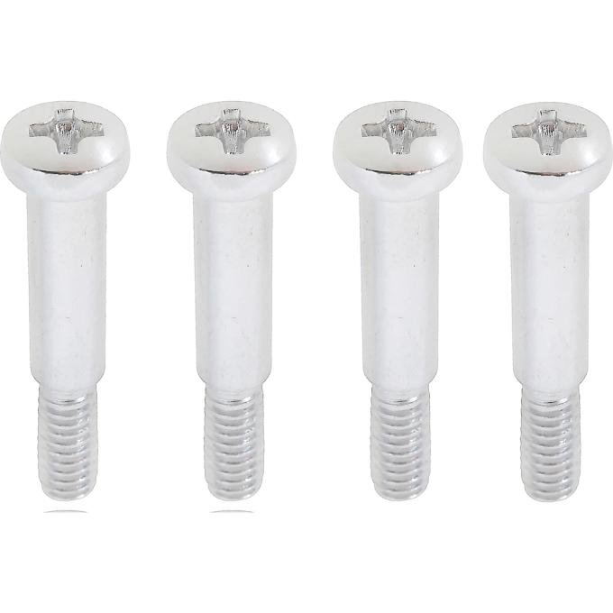 OER 1968-76 GM, Turn Signal, Tail Lamp, Side Marker, Park Lamp Lens Screw Set , Chrome , 4 Piece Set K5241