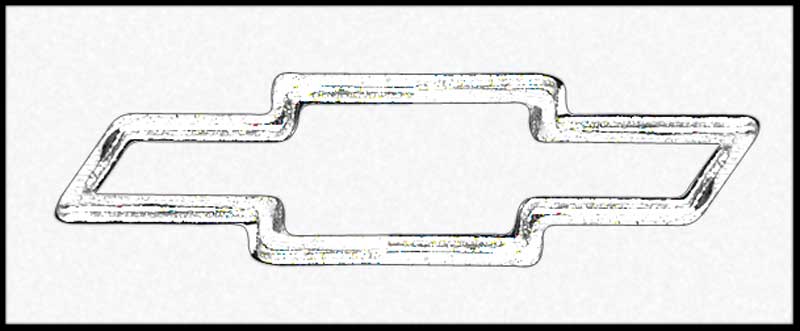 OER 1967 Camaro Outer Door Mirror – Chevy Bow Tie Logo, Ribbed Base, Manual, Chrome, Direct Fit