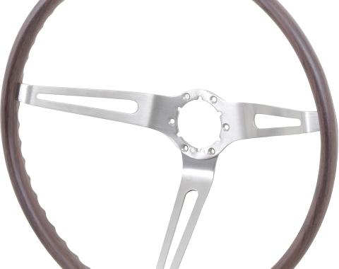1967-68 Chevrolet, Buick, Walnut Woodgrain Steering Wheel, 16" Diameter 4-1/4" Deep, N34 Option