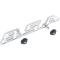 1967-69 Pontiac Firebird,"428" Hood Emblem Set, with Hardware, Pair
