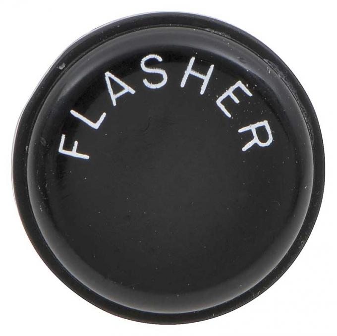 19669-1972 Firebird, Cutlass, 442, F85, Grand Prix, Hazard Switch Knob, "Flasher", Black