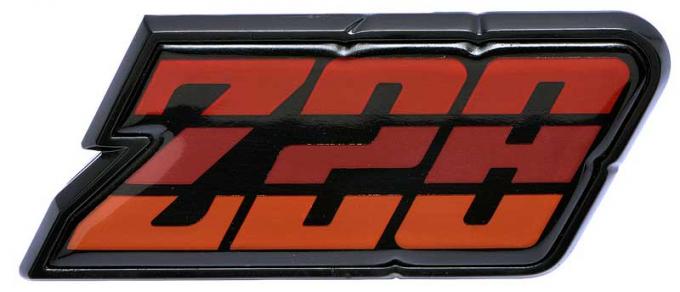 OER 1980-81 Camaro "Z28" Red Fuel Door Emblem 9637808