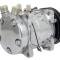 OER Sanden 507 Style A/C Compressor w/ 2-Groove V-Belt Clutch Pulley, Polished Finish, SD507/SD5H11 AC5104P