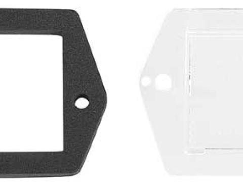 OER 1970-73 Camaro, Rear License Lamp Lens & Gasket, Each 917053