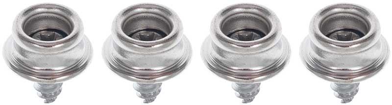 12 Convertible Boot Snap Screws For Classic GM Cars: Bel Air, Impala, Corvette, Oldsmobile, Pontiac 1955-1966