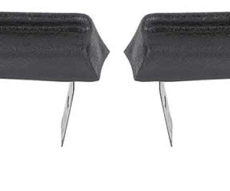OER 1967 Camaro, Firebird, Door Jamb Molding End Caps, Black, Pair K516