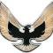 1974-76 Firebird, Front End Panel Emblem, Special Edition, Gold & Black, with Hardware, GM Licensed