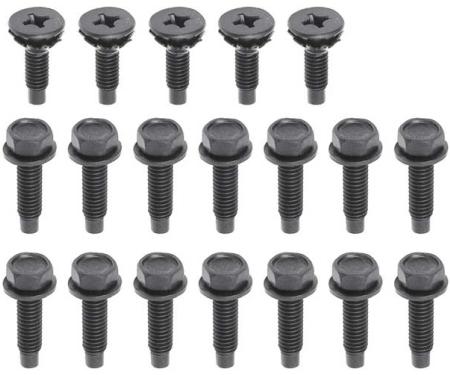 OER 1967 Camaro, Firebird, Door Hinge Bolt and Screw Set, 24 Piece Set 748613