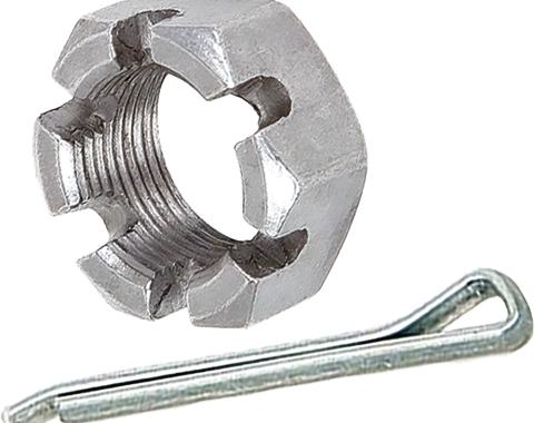 OER 1946-96 Buick, Chevy, GMC, Pontiac, Oldsmobile, Spindle Nut & Cotter Pin, 3/4"-20 with 1-1/16" Hex Head, Various Car & Truck Models *K9142