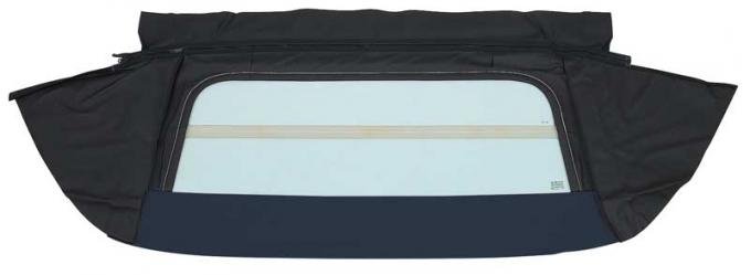 OER 1967-69 Camaro Firebird Convertible, Glass Window Assembly, Hinged Folding-Style, Pinpoint Grain Vinyl, Blue K59008