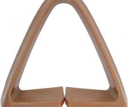 OER 1973-81 Buick, Chevy, Pontiac, Olds, Bucket Seat Belt Guide, Triangle, Buckskin, Each 9691910