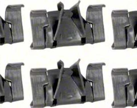 OER 1967-69 Camaro / Firebird Convertible 10 Piece Well Molding Clip Kit *R749