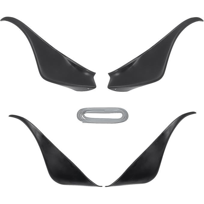 OER 1970-78 Pontiac Trans AM, Side Spoiler Kit, Front and Rear, Urethane, With Mounting Studs, 4-Pieces *F15526