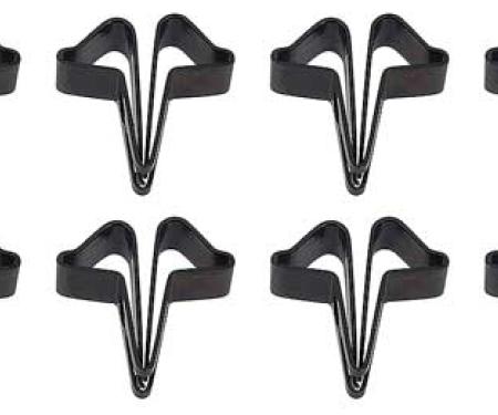 1967-69 Camaro, Firebird, Rear Headliner Mounting Strip Clip Set, Coupe, 12 Piece Set