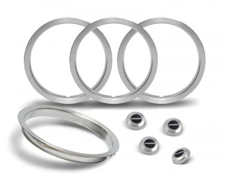 OER 1979-81 Camaro Z28, 5-Spoke Wheel Center Caps (4) & Trim Rings (4) Set *881228