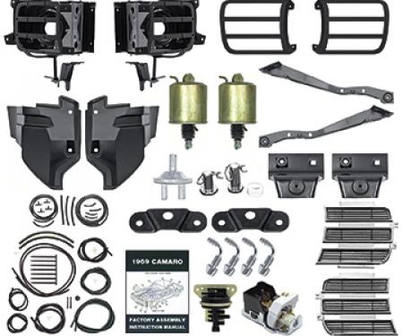 OER 1969 Camaro RS, Headlamp System Kit, RH and LH, with Existing RS Headlamps *R5053